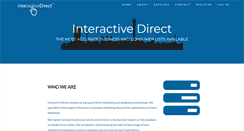 Desktop Screenshot of interactivedirect.co.za