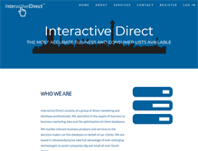 Tablet Screenshot of interactivedirect.co.za